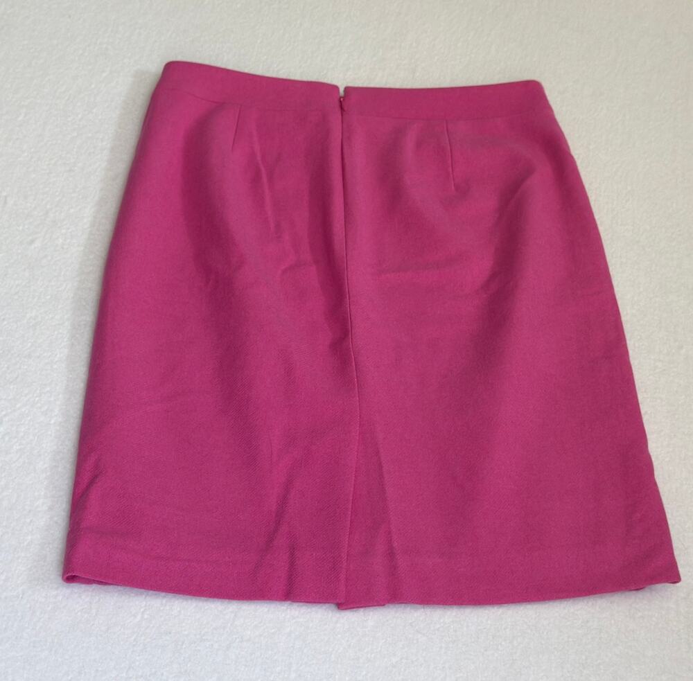 .Crew Hot Pink Wool Blend Pencil Skirt Size 4
